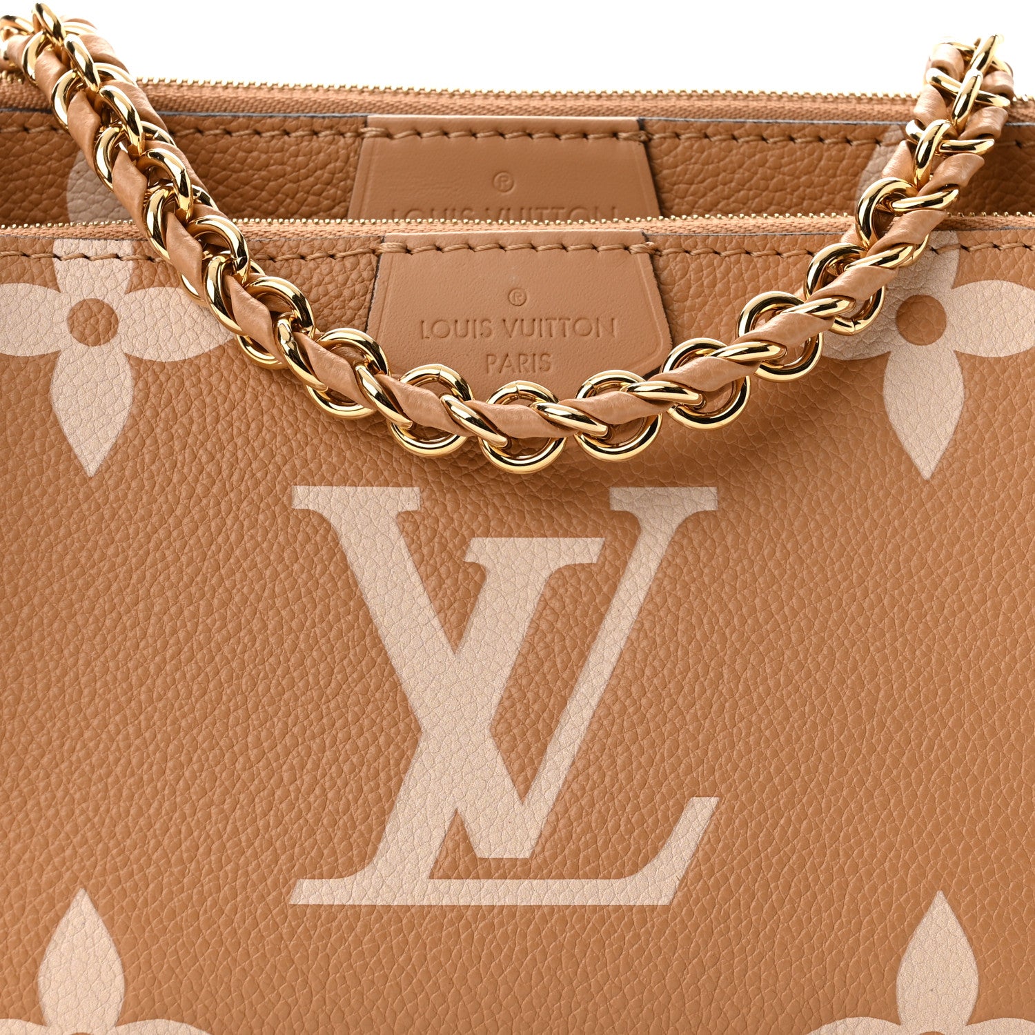 Louis Vuitton Empreinte Monogram Giant Multi Pochette Accessories Arizona Creme 8 of 11