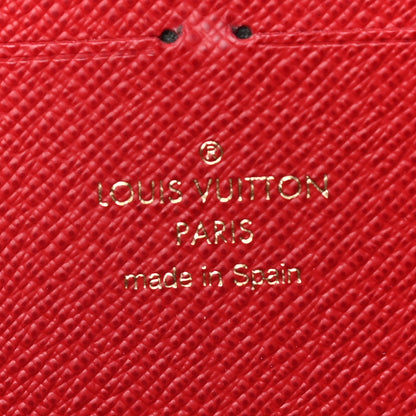 Louis Vuitton Damier Ebene Clemence Wallet Cherry 6 of 7