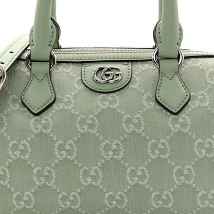 Gucci Denim GG Monogram Calfskin Mini Ophidia Top Handle Bag Pale Green 8 of 10