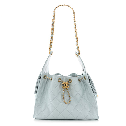 Chanel Caviar Quilted Small Chanel 25 Handbag Light Blue 1 of 13