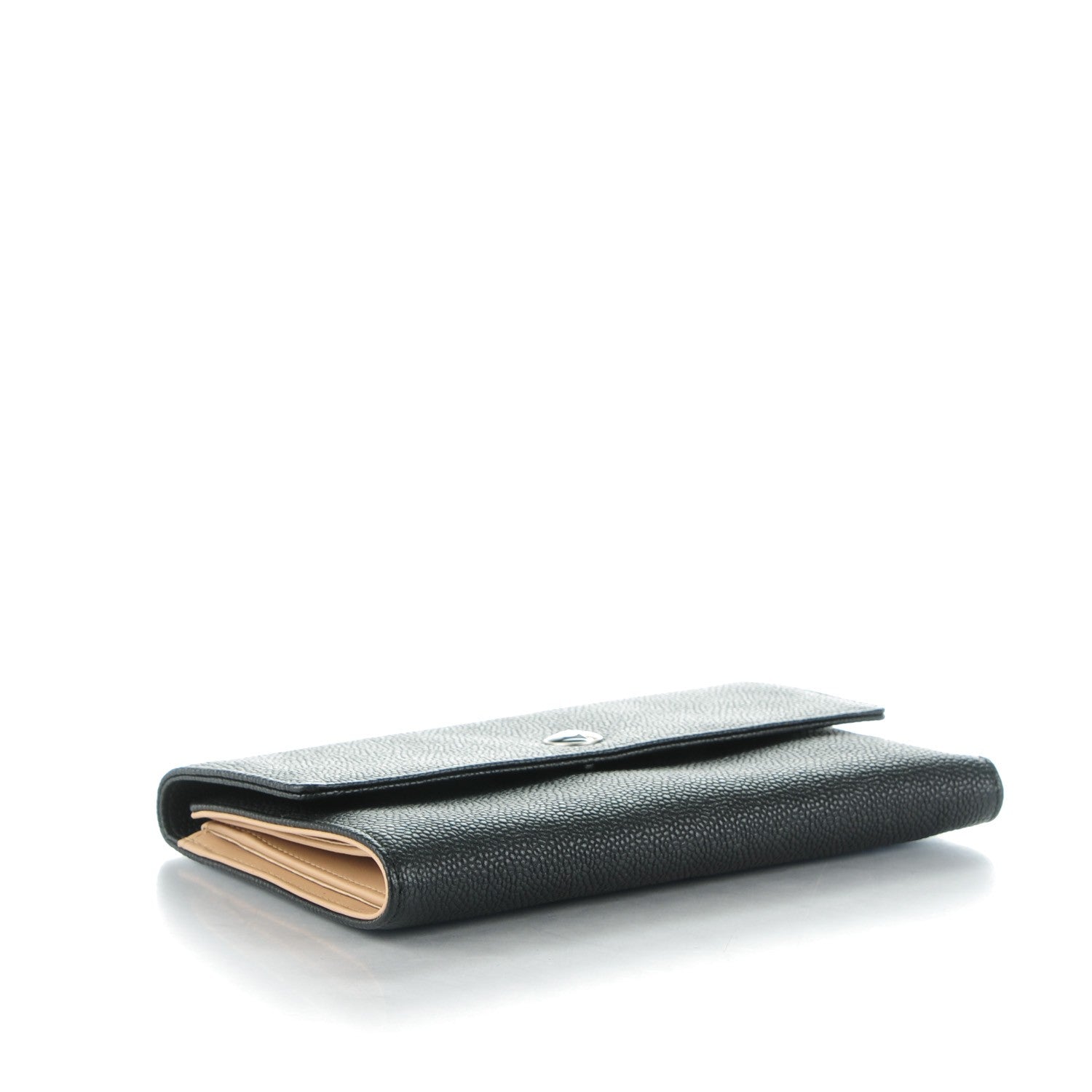 Chanel Caviar Long Flap Wallet Black 4 of 8