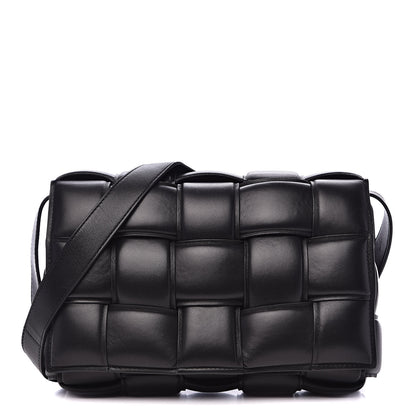 Bottega Veneta Nappa Maxi Intreccio Padded Cassette Crossbody Bag Black 1 of 9