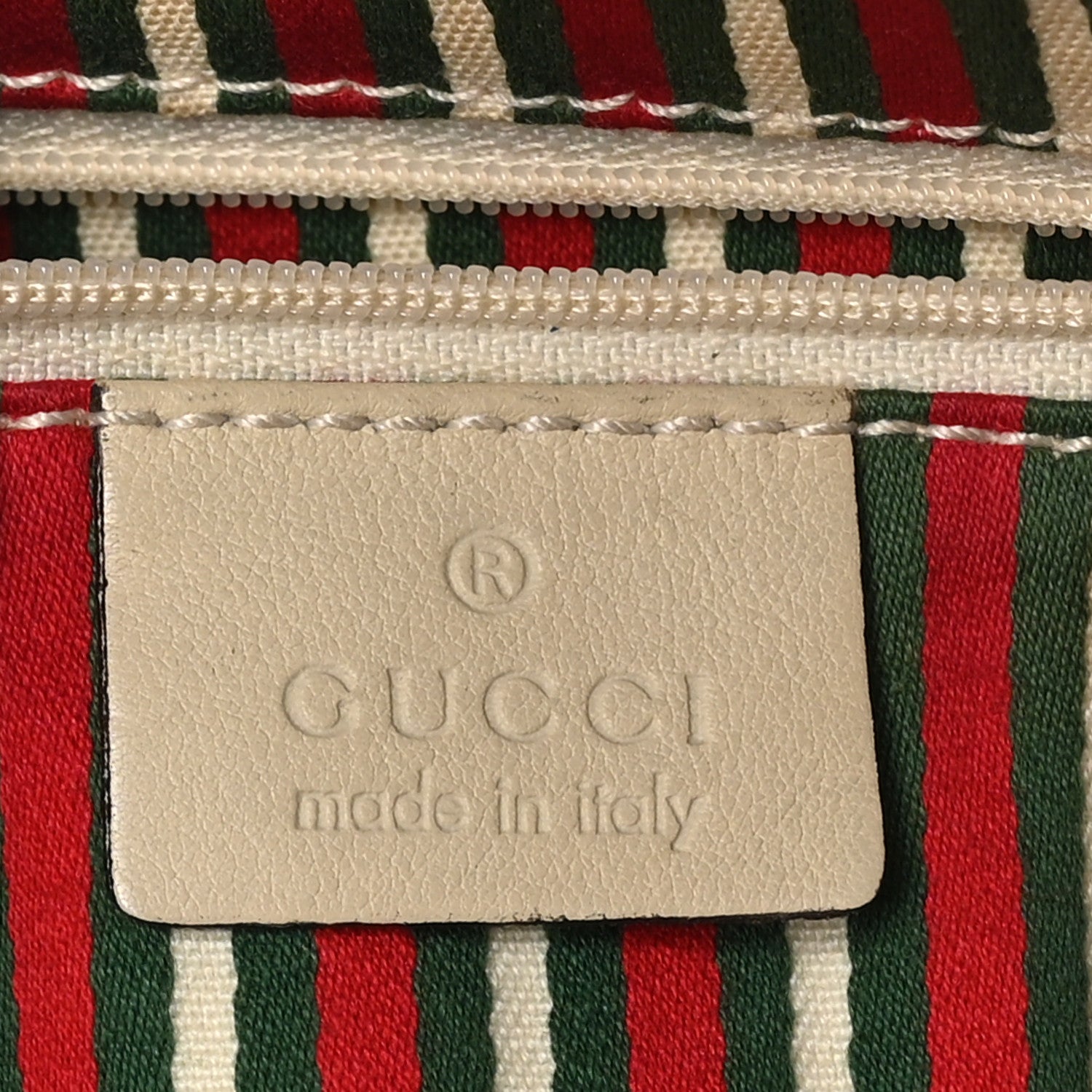 Gucci Monogram Medium New Britt Half Moon Hobo White 6 of 10