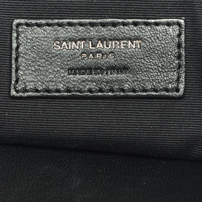 Saint Laurent Crinkled Calfskin Matelasse Monogram Medium Niki Chain Satchel Black 6 of 8