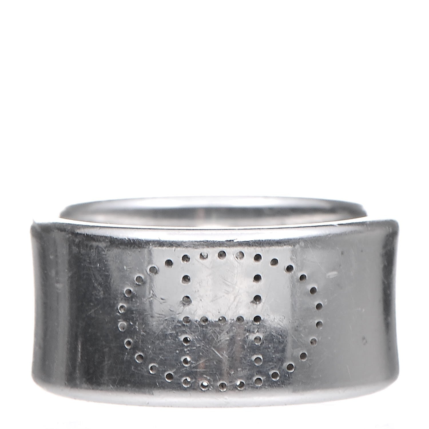 Hermes Sterling Silver GM Eclipse Ruban Ring 59 8.75 1 of 5