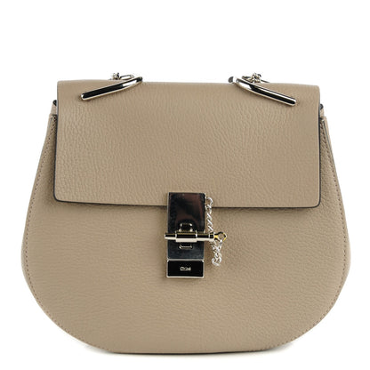 Chloe Grained Lambskin Drew Shoulder Bag Motty Grey 1 of 9