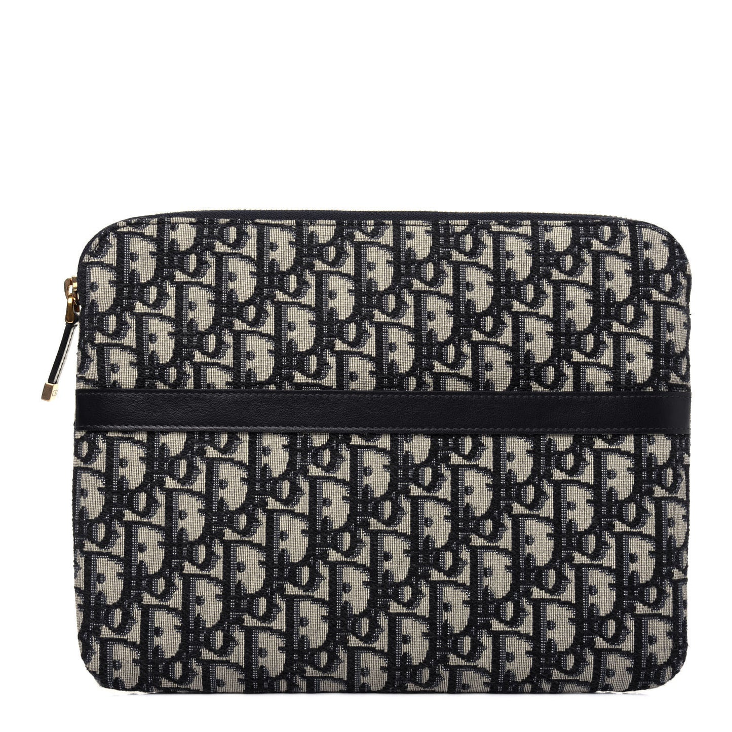 Oblique Pouch Clutch Blue