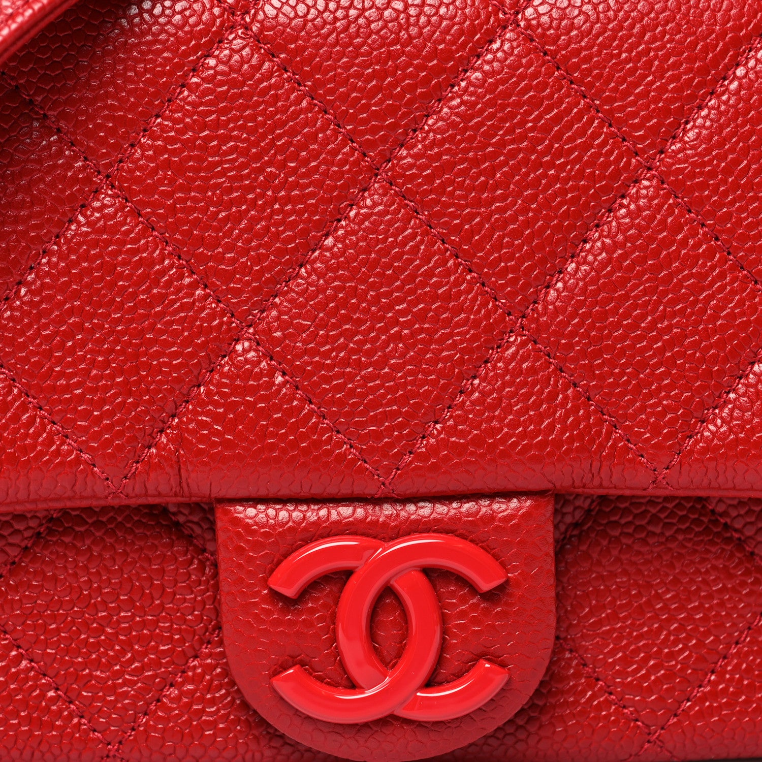 Chanel Caviar Quilted Mini Incognito Square Flap Red 8 of 10
