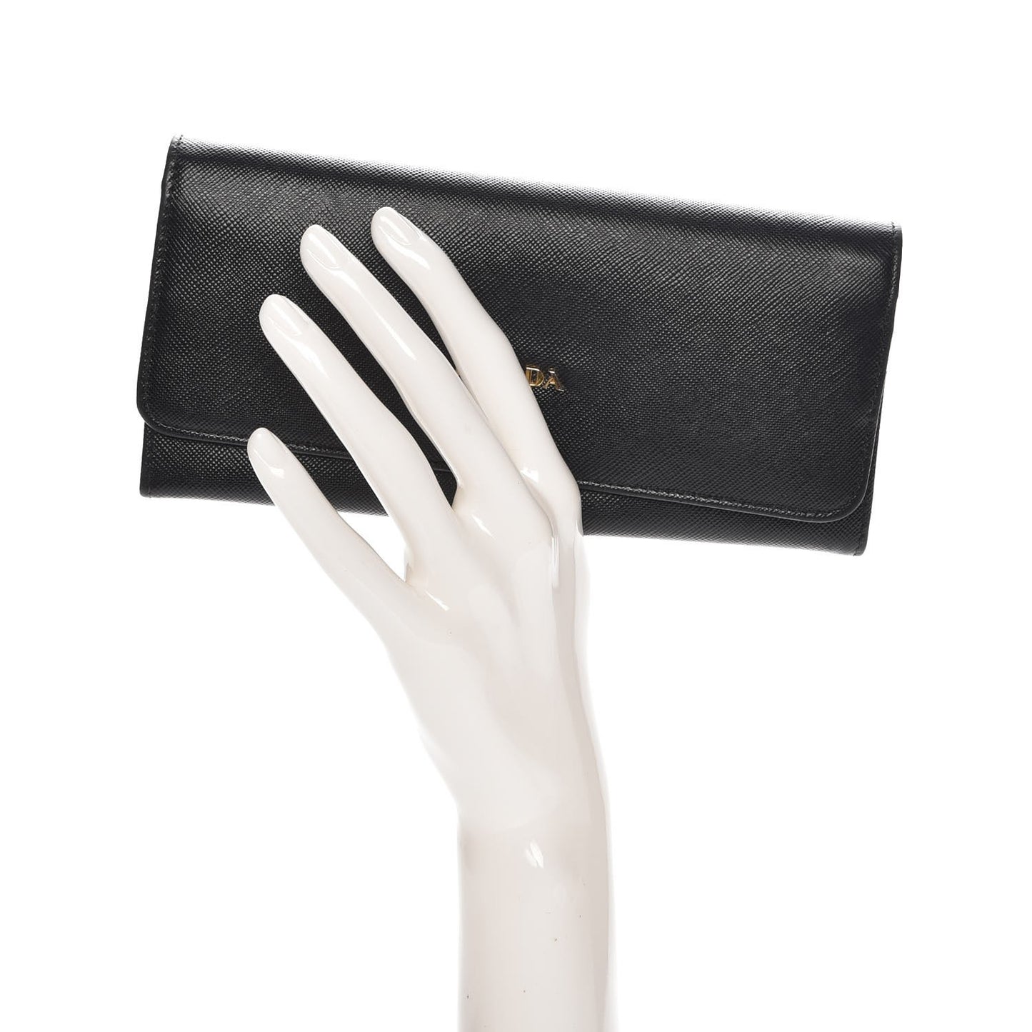 Saffiano Multicolor Continental Flap Wallet Nero Black Peonia