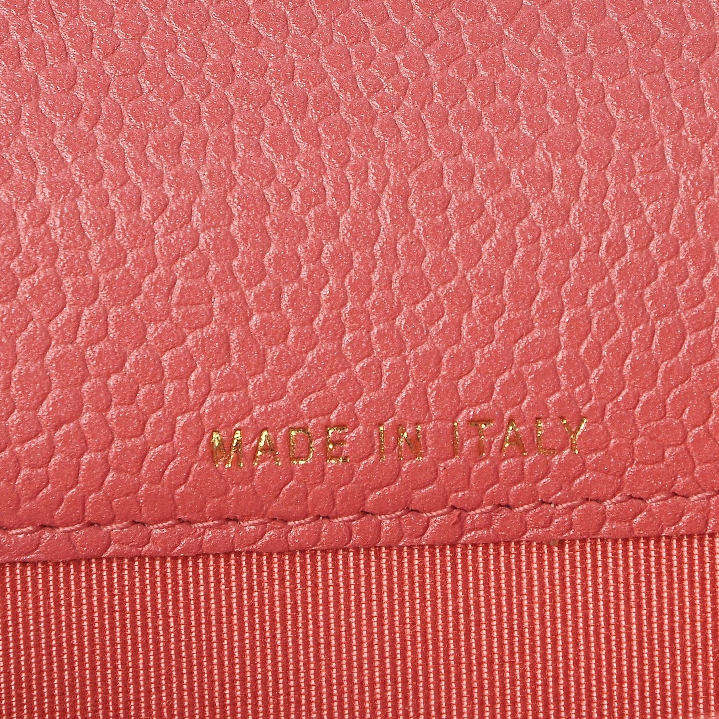 Caviar Quilted Flap Card Holder Pink