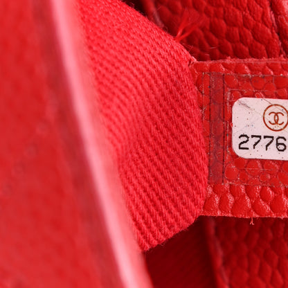 Chanel Grained Calfskin Small Stitched Flap Red 7 of 14