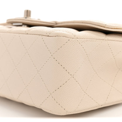 Chanel Caviar Quilted Mini Rectangular Flap Light Beige 10 of 13