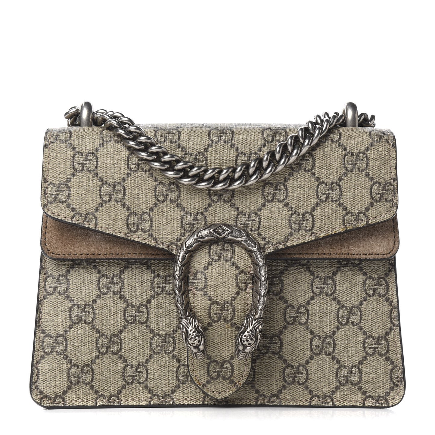 GG Supreme Monogram Mini Dionysus Shoulder Bag Taupe