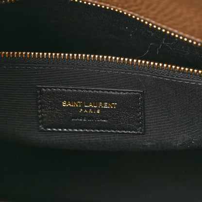 Saint Laurent Grained Calfskin Small Sac De Jour Taupe 6 of 9
