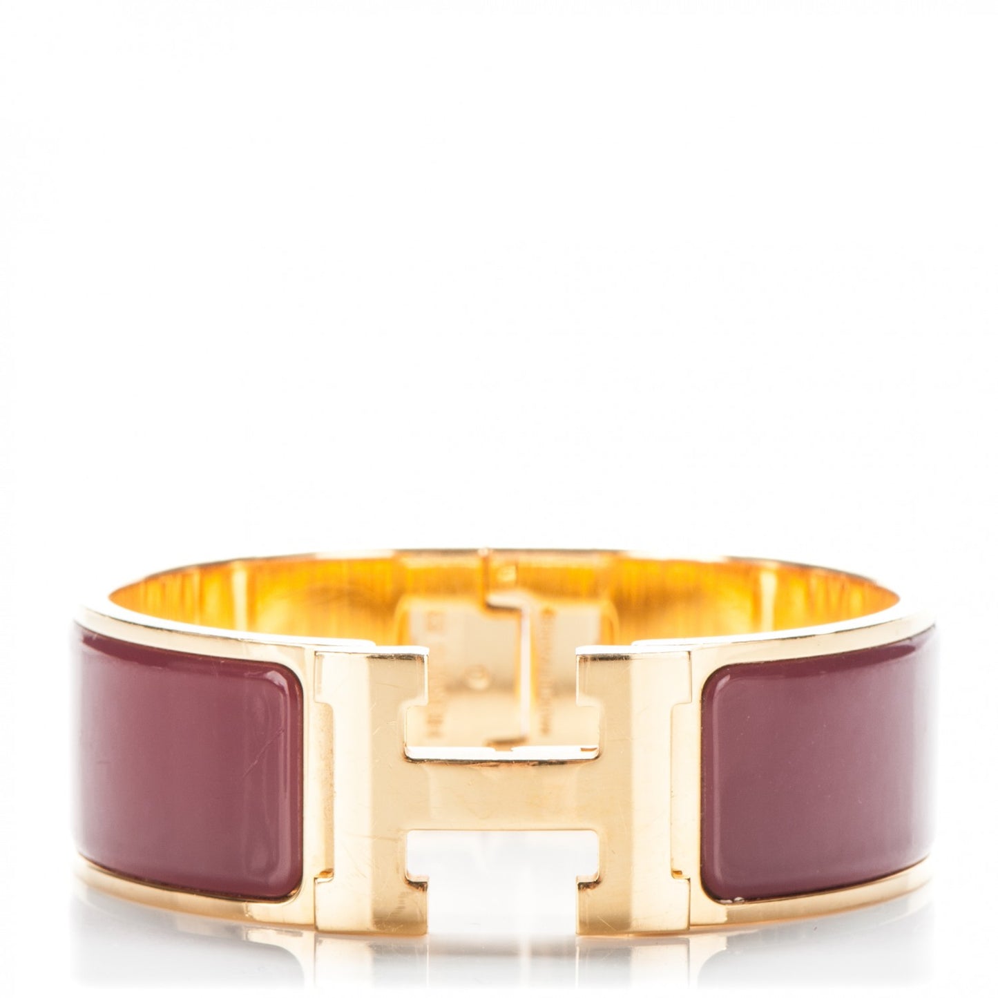 Enamel Wide Clic Clac H Bracelet PM Muscat