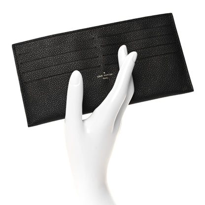 Louis Vuitton Calfskin Felicie Chain Wallet Card Holder Insert Black 2 of 6