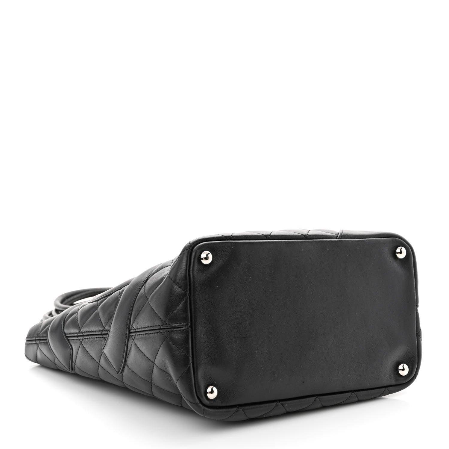 Chanel Calfskin Quilted Medium Cambon Tote Black 4 of 15