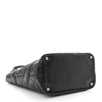 Chanel Calfskin Quilted Medium Cambon Tote Black 4 of 15