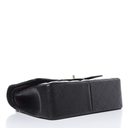 Chanel Caviar Quilted Jumbo Double Flap Black 4 of 13