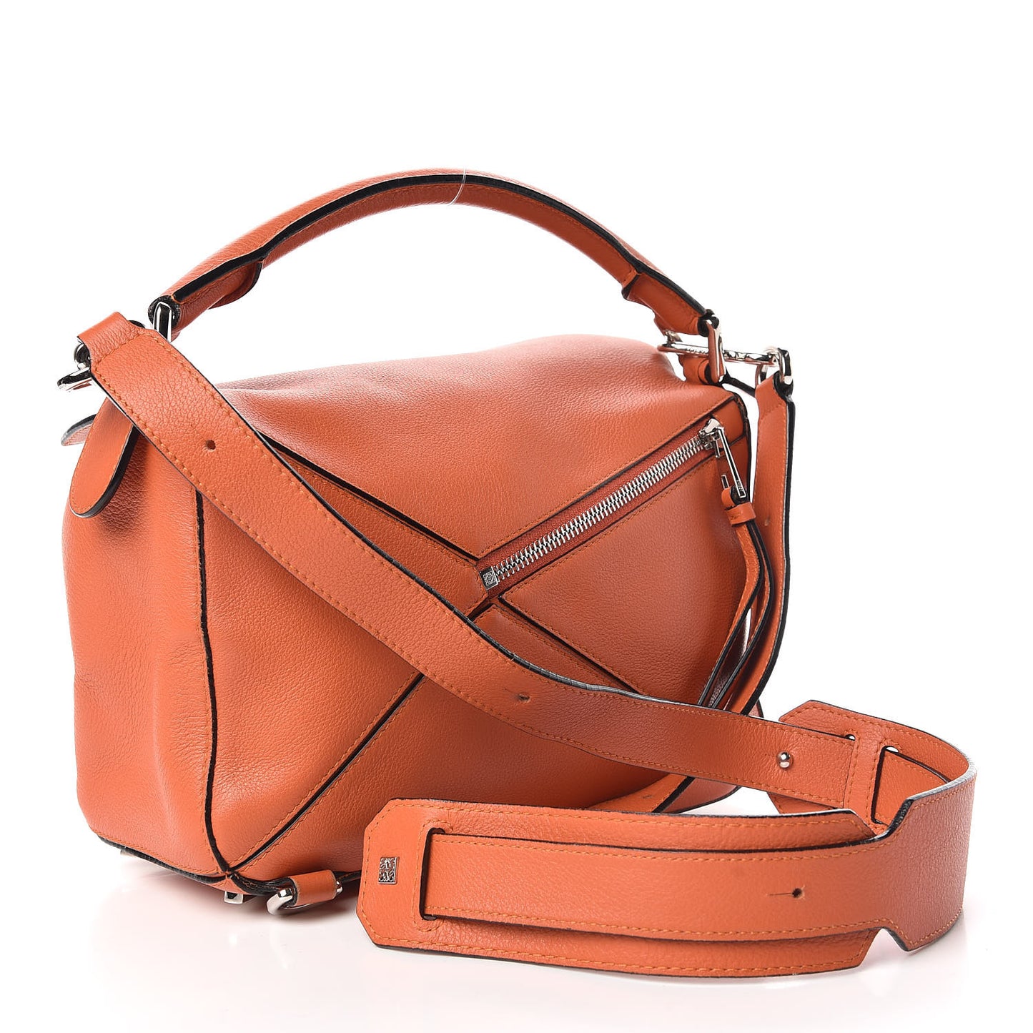 Calfskin Small Puzzle Bag Orange