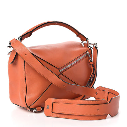 Loewe Calfskin Small Puzzle Bag Orange 3 of 9