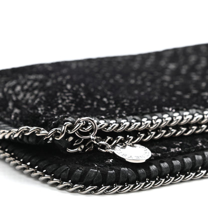 Stella McCartney Sequin Falabella Fold Over Clutch Black 11 of 12