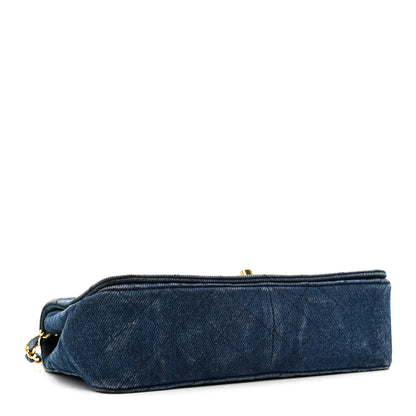 Chanel Denim Quilted Small Flap  Blue 4 of 16