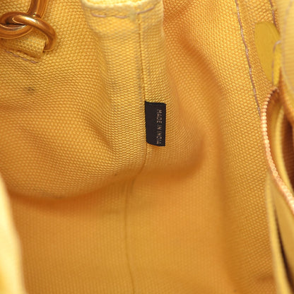 Prada Canvas Canapa Small Logo Tote Yellow 8 of 17