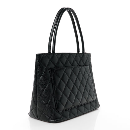 Chanel Caviar Quilted Medallion Tote Black 3 of 11
