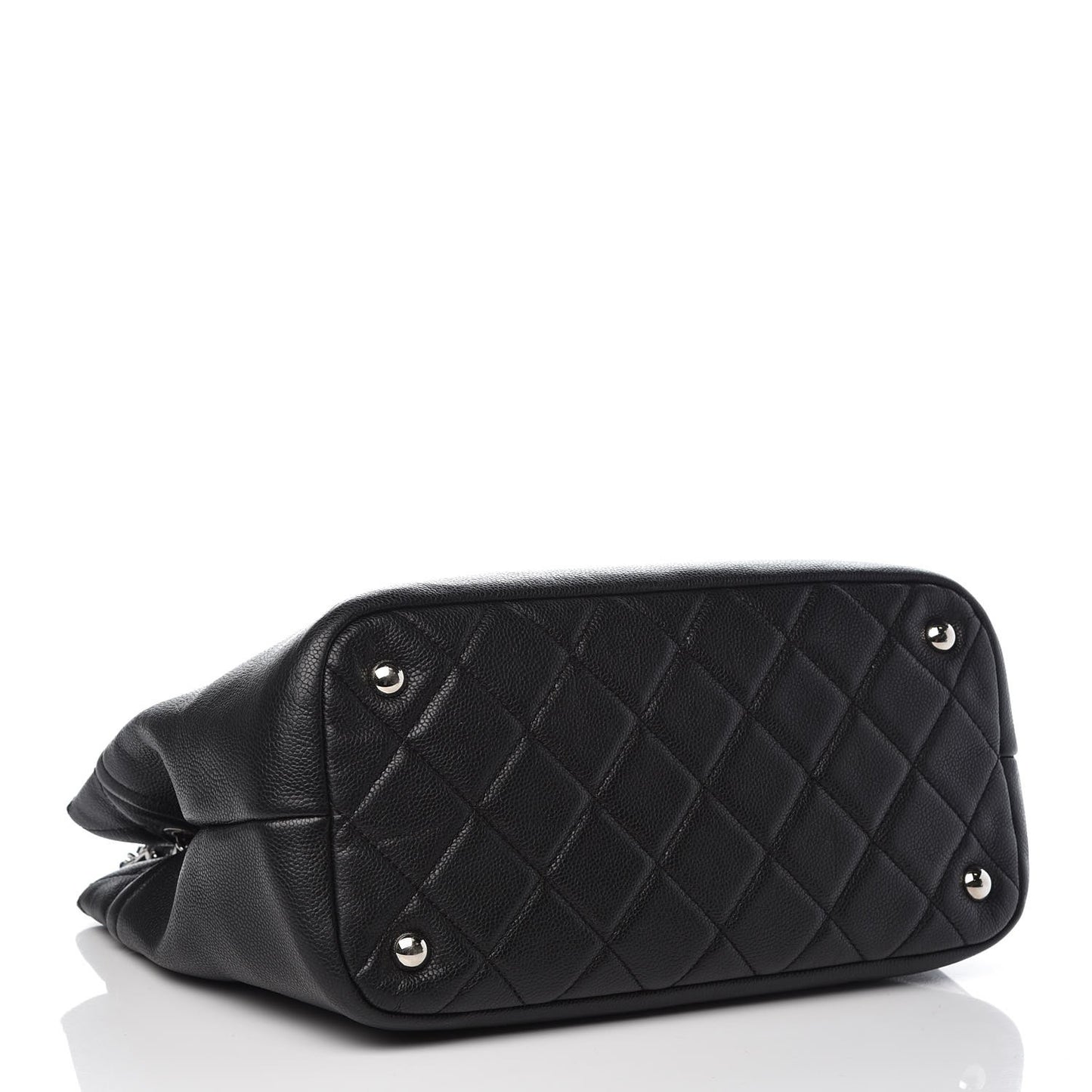 Caviar Quilted Timeless CC Soft Tote Black