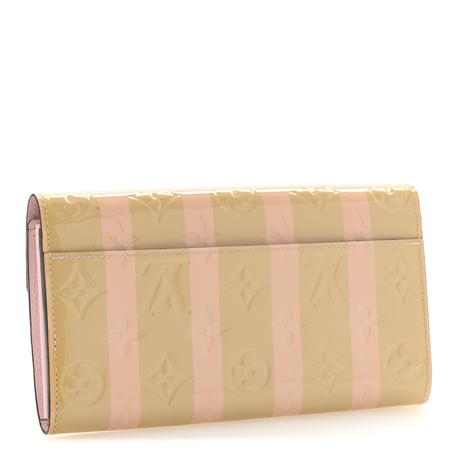 Louis Vuitton Vernis Rayures Sarah Wallet NM Dune 3 of 9