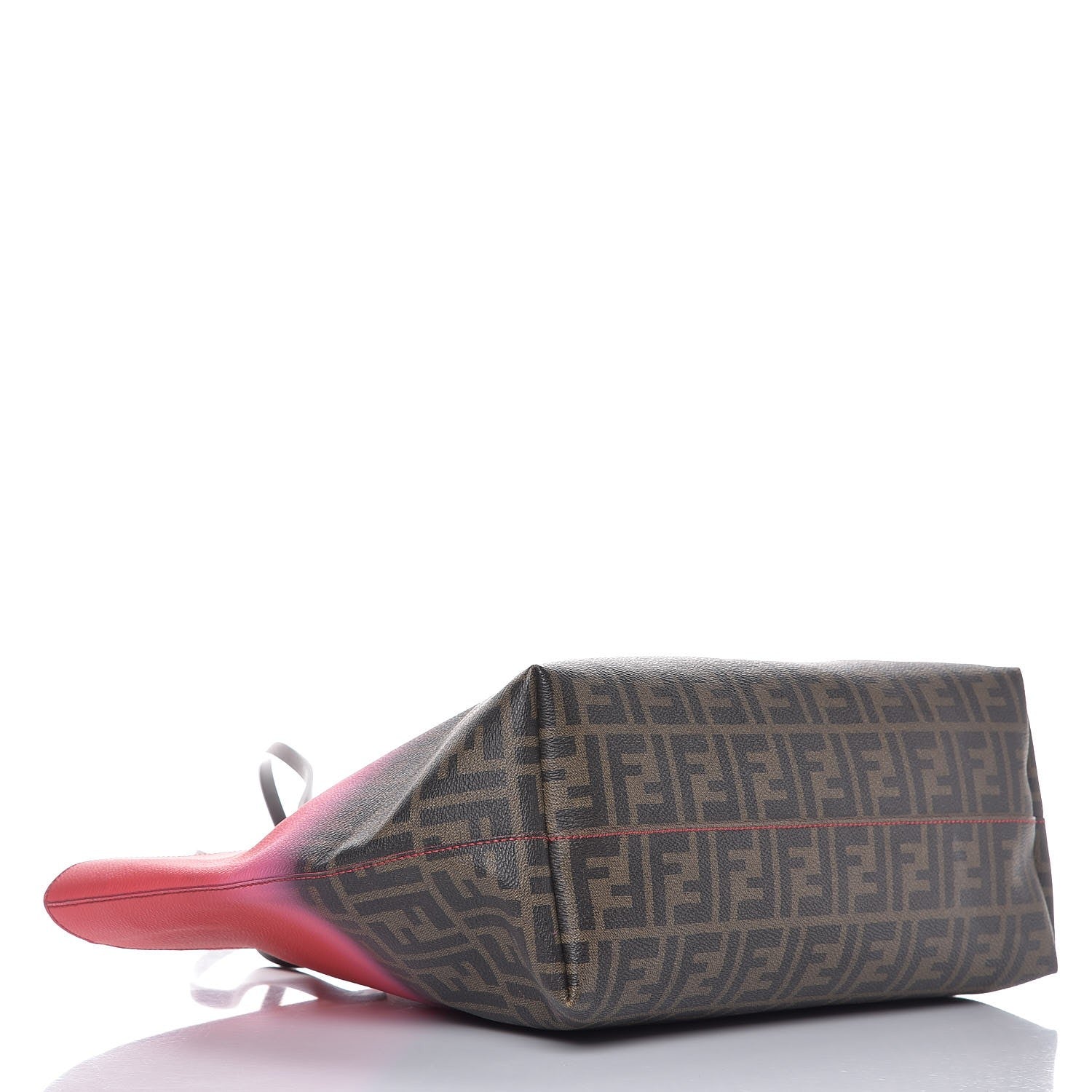 Fendi Zucca Spalmati Ombre Medium Roll Tote Tobacco Ciclamino Moro 4 of 16