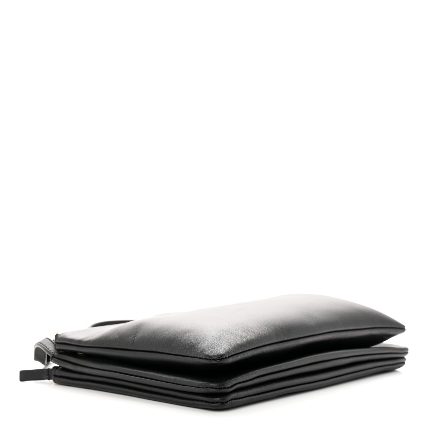Lambskin Large Trio Crossbody Bag Black