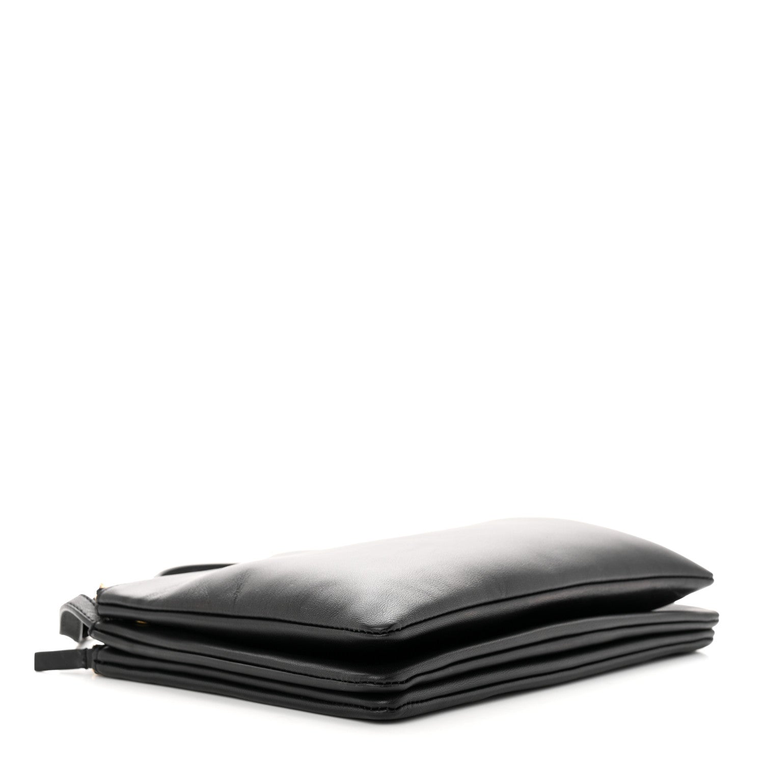 Celine Lambskin Large Trio Crossbody Bag Black 4 of 9