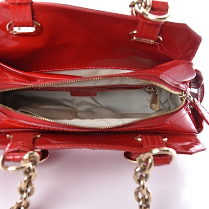 Versace Patent Studded Bag Red 5 of 13
