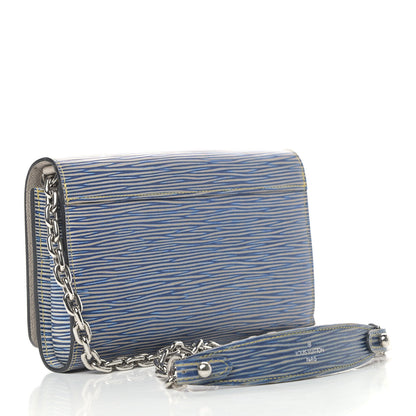 Louis Vuitton Epi Twist Chain Wallet Denim Light 2 of 7