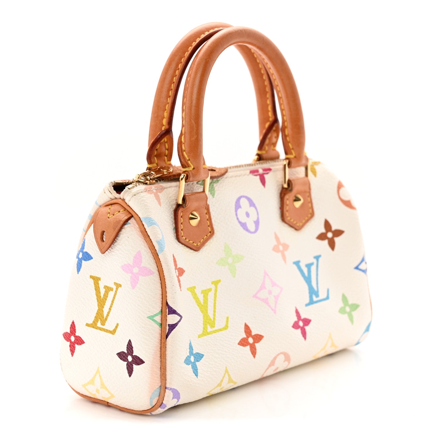 Louis Vuitton Monogram Multicolor Mini Sac HL Speedy White 3 of 11