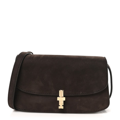 The Row Nubuck Calfskin Sofia E/W Crossbody Wood Brown 1 of 9