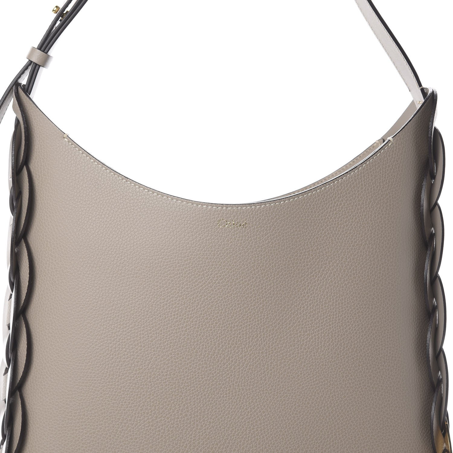 Chloe Small Grain Smooth Calfskin Medium Darryl Hobo Motty Grey 8 of 8