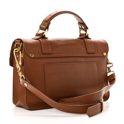 Proenza Schouler Lambskin Tiny PS1 Satchel Saddle 3 of 10