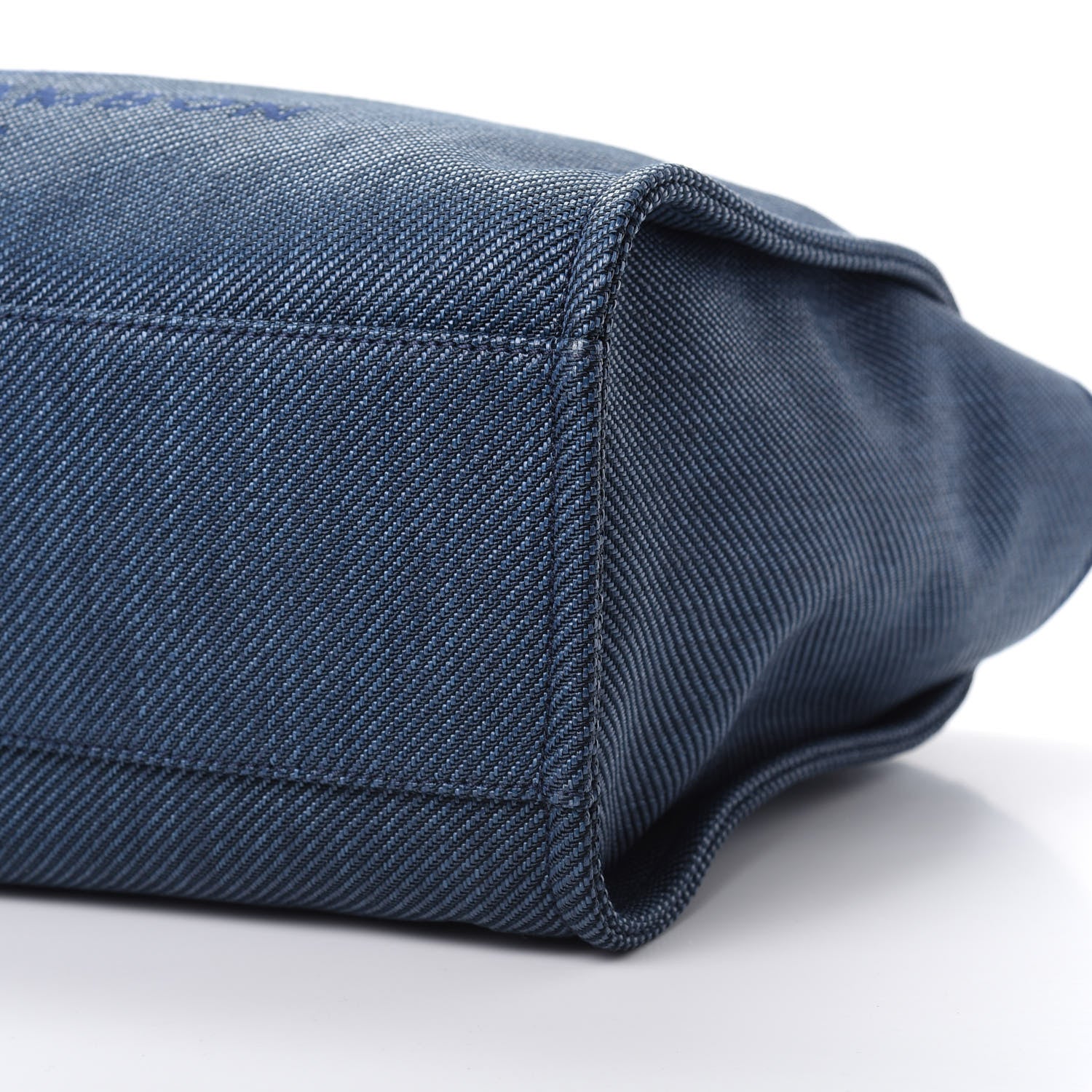 Chanel Mixed Fibers Large Deauville Tote Blue 11 of 11