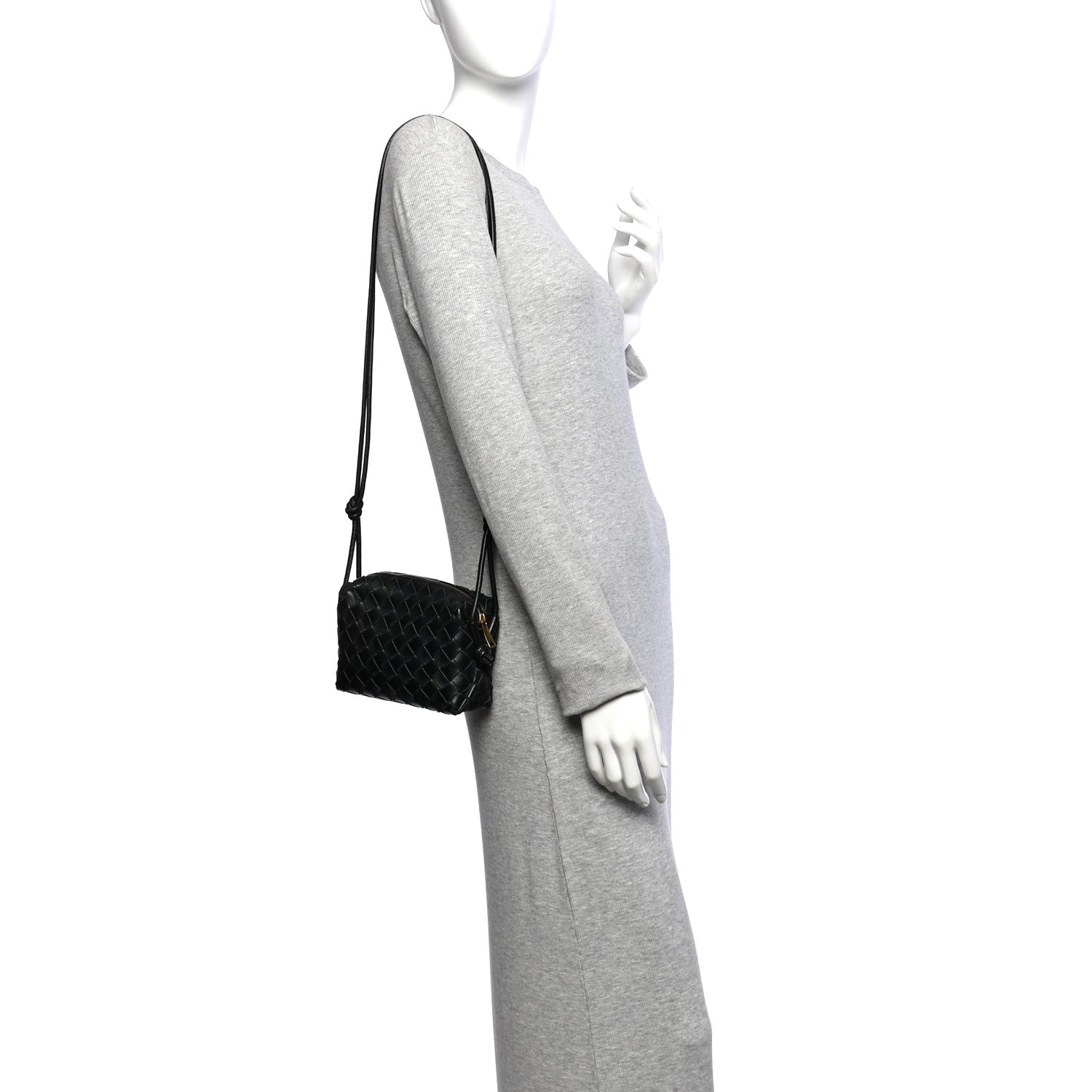 Bottega Veneta Nappa Intrecciato Mini Loop Camera Bag Black 2 of 12