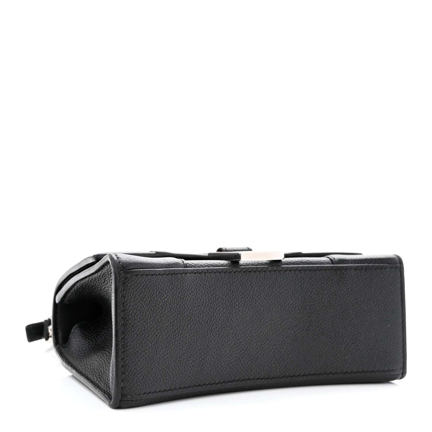 Balenciaga Grained Calfskin Hourglass Top Handle Bag XS Black 4 of 12