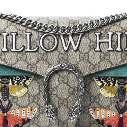 Gucci GG Supreme Monogram Willow Hill Embroidered Small Dionysus Shoulder Bag Emerald 9 of 9