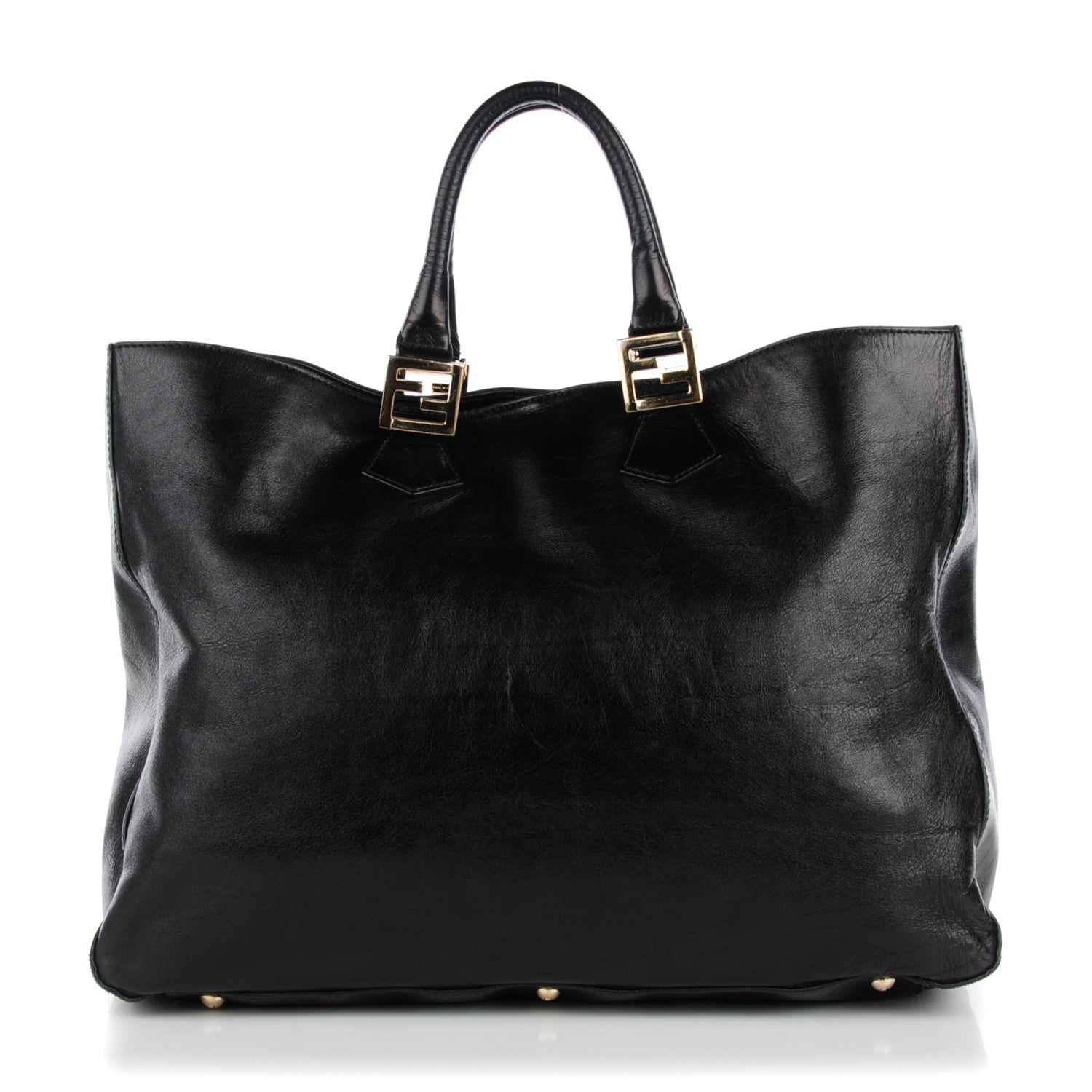 Fendi Vitello Acqua Large Twins Tote Black 1 of 8