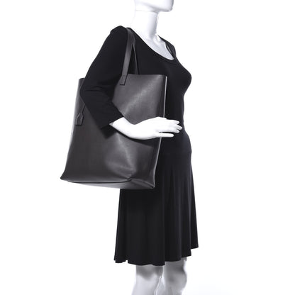 Saint Laurent Calfskin Bold Shopping Tote Grey 2 of 11