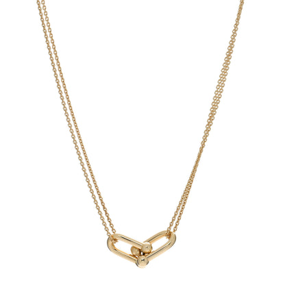 Tiffany 18K Yellow Gold HardWear Double Link Pendant Necklace 1 of 4
