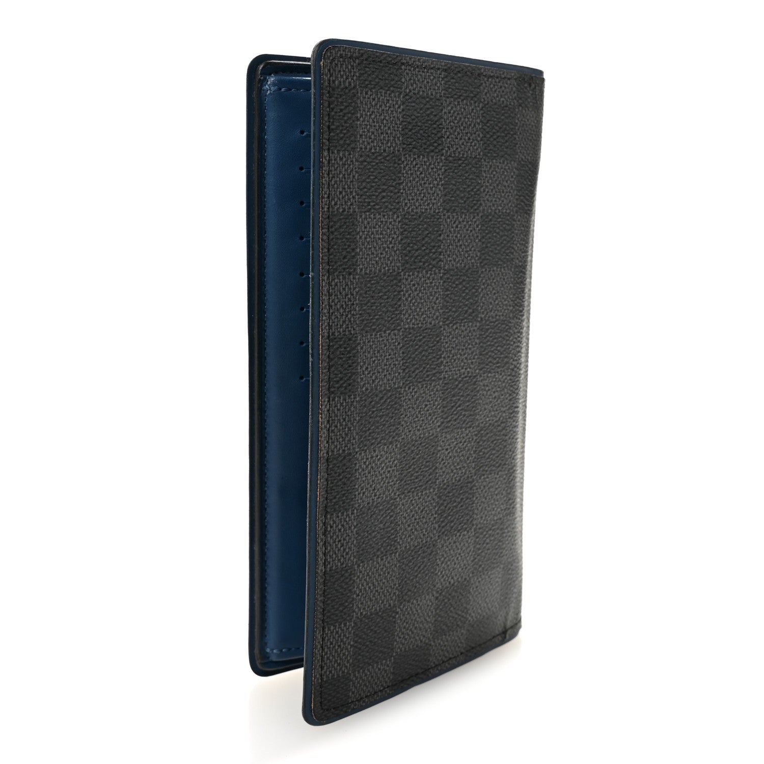 Louis Vuitton Damier Graphite Brazza Wallet Bleu Neon 3 of 9