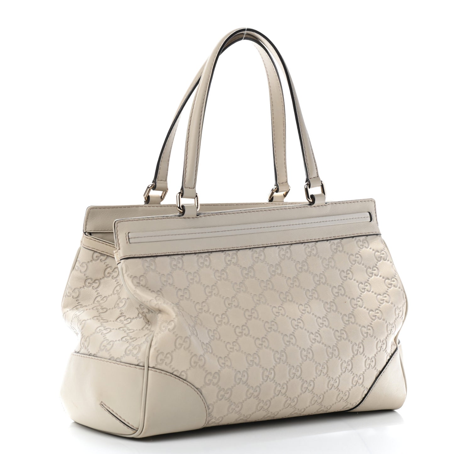 Guccissima Medium Mayfair Tote Off White