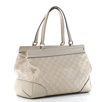 Gucci Guccissima Medium Mayfair Tote Off White 3 of 10